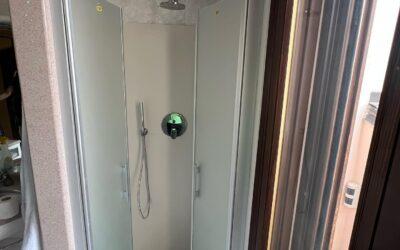 Montaggio piatto doccia + box doccia idrotek bagniristruttur