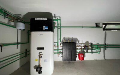 Centrale Villa con accumulo a pompa di calore idrotek impian