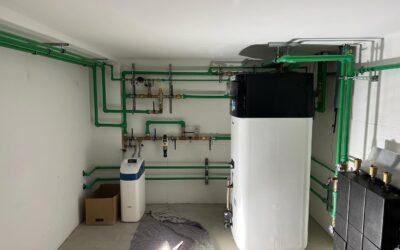 Centrale Villa con accumulo a pompa di calore idrotek impian