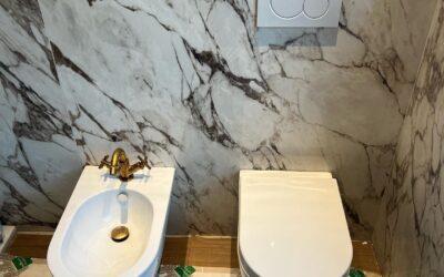 Montaggio sanitari idrotek bagno lavoro